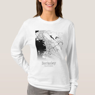 Camiseta Mapa da cidade de Berkeley