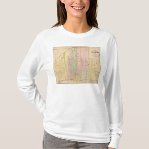 Camiseta Mapa da cidade de Detroit