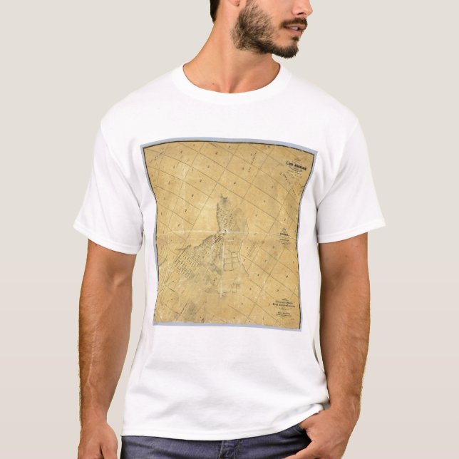 Camiseta Mapa da cidade de Los Angeles (Frente)