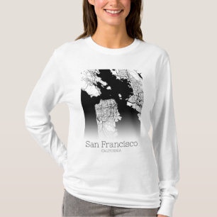 Camiseta Mapa da Cidade de São Francisco