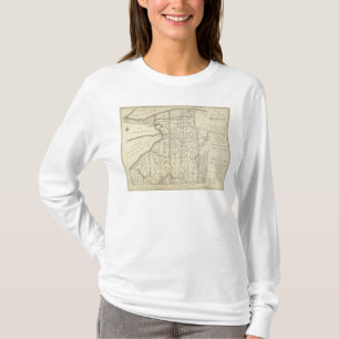 Camiseta Mapa da compra ou do Geneseo ocidental de Morris