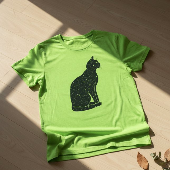 Camiseta Mapa da Constelação do Gato Gráfico – Gato Celesti (Criador carregado)