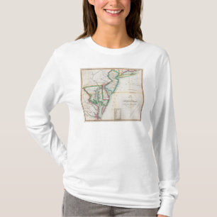 Camiseta Mapa da costa americana