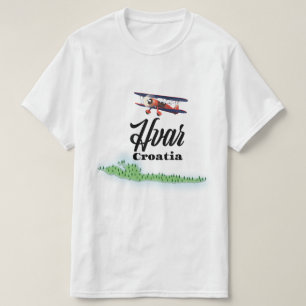 Camiseta Mapa da Croácia Hvar