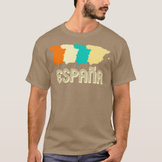 Camiseta Mapa da Espanha Retroativa
