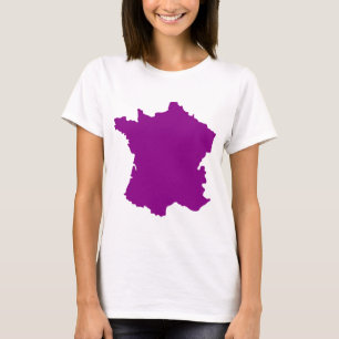 Camiseta Mapa da Europa do País França
