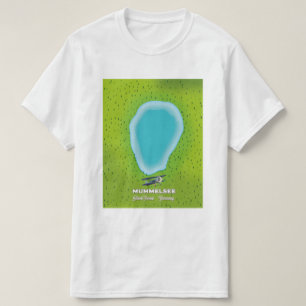 Camiseta Mapa da Floresta Negra na Alemanha.