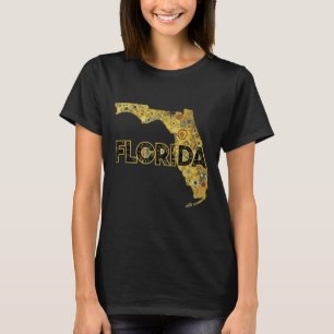 Camiseta Mapa da Flórida e Texto