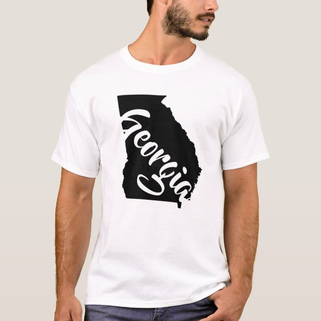 Camiseta Mapa da Geórgia (Frente)