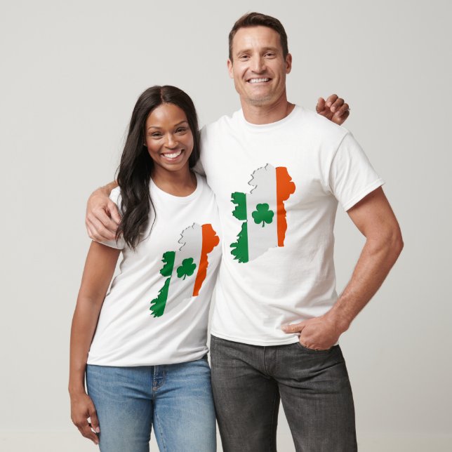 Camiseta mapa da Irlanda (Unissex)