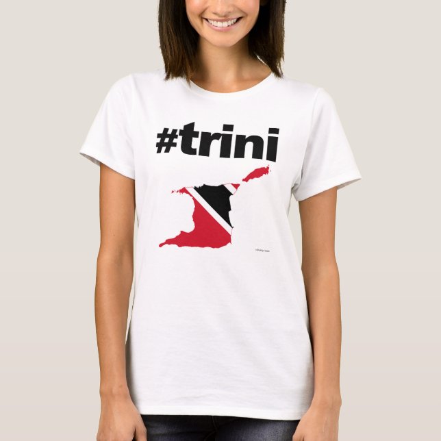 Camiseta mapa da mistura do #trini (Frente)