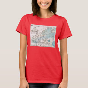 Camiseta Mapa da Nova Iorque, 1728