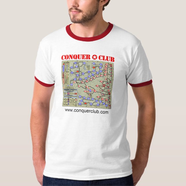 Camiseta Mapa da ofensiva de WW2 Ardennes (Frente)