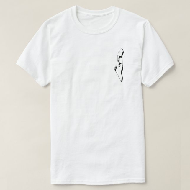 Camiseta Mapa da Palestina (Frente do Design)