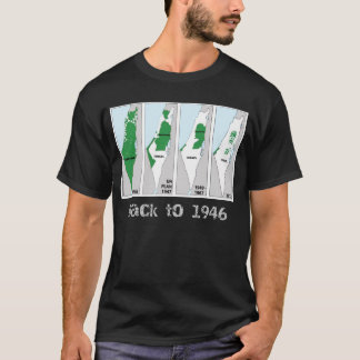 Camiseta Mapa da Palestina, de volta a 1946, bandeira da Pa