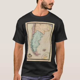 Camiseta Mapa Da Patagônia 1860 