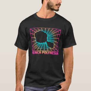 Camiseta Mapa da Polinésia Francesa Polinésio Francês