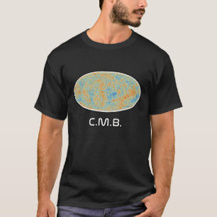 Camiseta Mapa da Radiação de Fundo de Micro-Ondas Cósmicas
