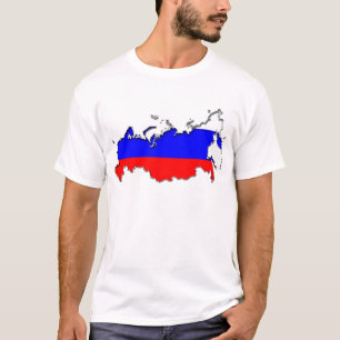 Camiseta Mapa da Rússia