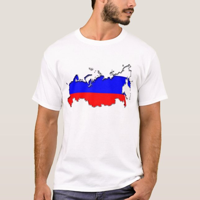 Camiseta Mapa da Rússia (Frente)