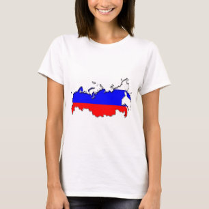 Camiseta Mapa da Rússia