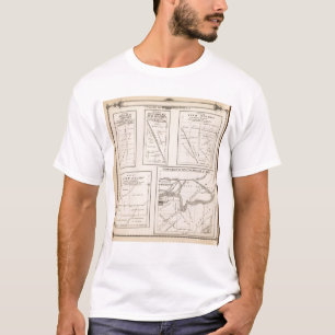 Camiseta Mapa da seção de T17S R21E Tulare County