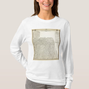 Camiseta Mapa da seção de T1820S R3236E Tulare County