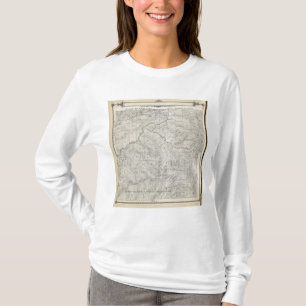 Camiseta Mapa da seção de T2021S R3031E Tulare County