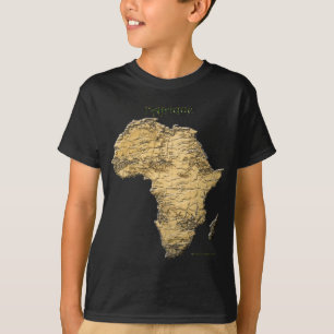 Camiseta Mapa da série de ÁFRICA