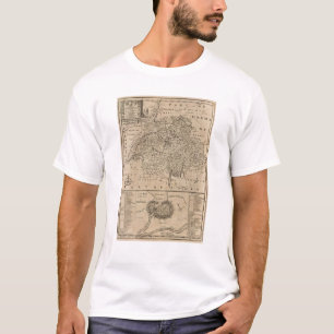 Camiseta Mapa da suiça