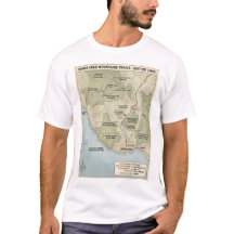 Mapa da Trilha de Santa Cruz Califórnia Redwood & 