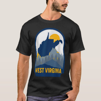 Camiseta Mapa da Virgínia Ocidental Início