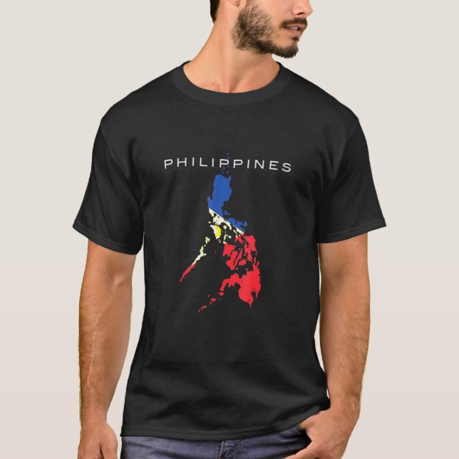 Camiseta Mapa das Filipinas (Frente)