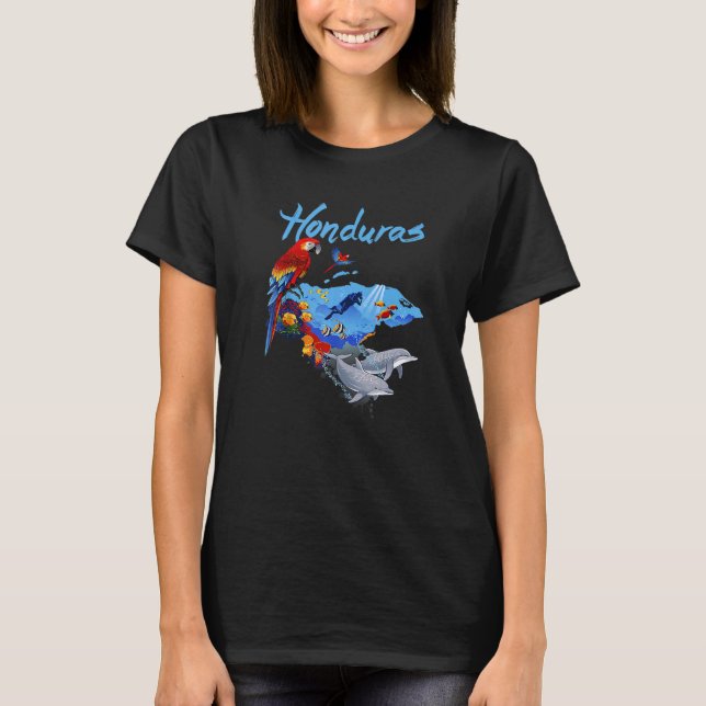 Camiseta Mapa das Honduras (Frente)