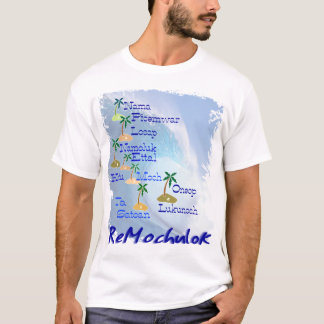 Camiseta Mapa das ilhas de Mortlock