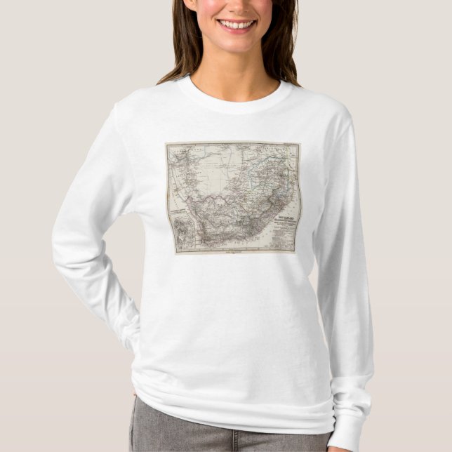 Camiseta Mapa de África do Sul (Frente)