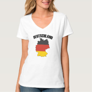 Camiseta Mapa de alemanhas - Bandeira Alemã - Viagem da Ale