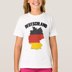 Camiseta Mapa de alemanhas - Bandeira Alemã - Viagem da Ale