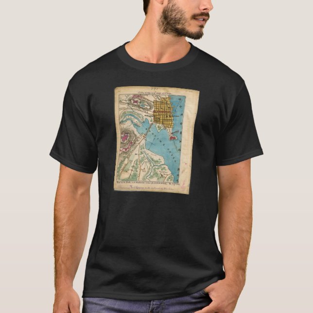 Camiseta Mapa de Alexandria VA e cidades vizinhas (Frente)