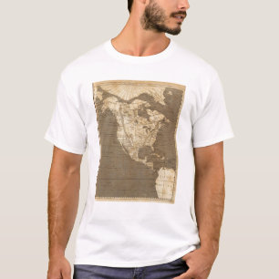 Camiseta Mapa de America do Norte por Arrowsmith