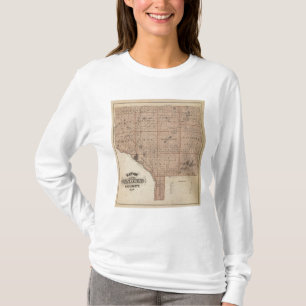 Camiseta Mapa de Anoka County, Minnesota