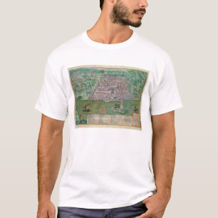 Camiseta Mapa de Argel, de "Civitates Orbis Terrarum" perto