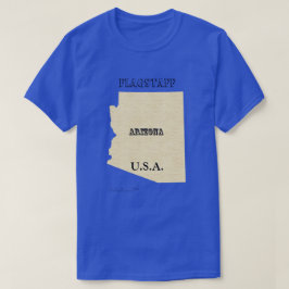 Camiseta - Mapa de Arizonas com Cidade