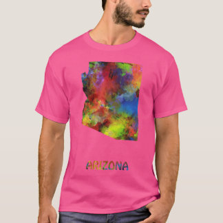 Camiseta Mapa de arizonas Sobredimensionado 1