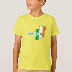 Camiseta Mapa de Arte Simples da Irlanda Moderna irlandesa