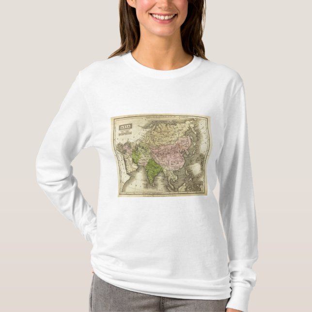 Camiseta Mapa de Ásia Olney (Frente)