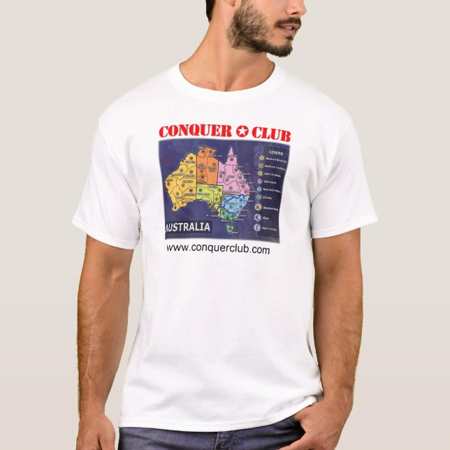 Camiseta Mapa de Austrália (Frente)