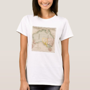 Camiseta Mapa de Austrália & de Nova Zelândia