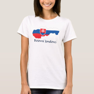 Camiseta Mapa de bandeira do Bojovní Jondovci - Saia-da-Ma