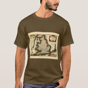 Camiseta Mapa de "Barkshire" Berkshire County, Inglaterra